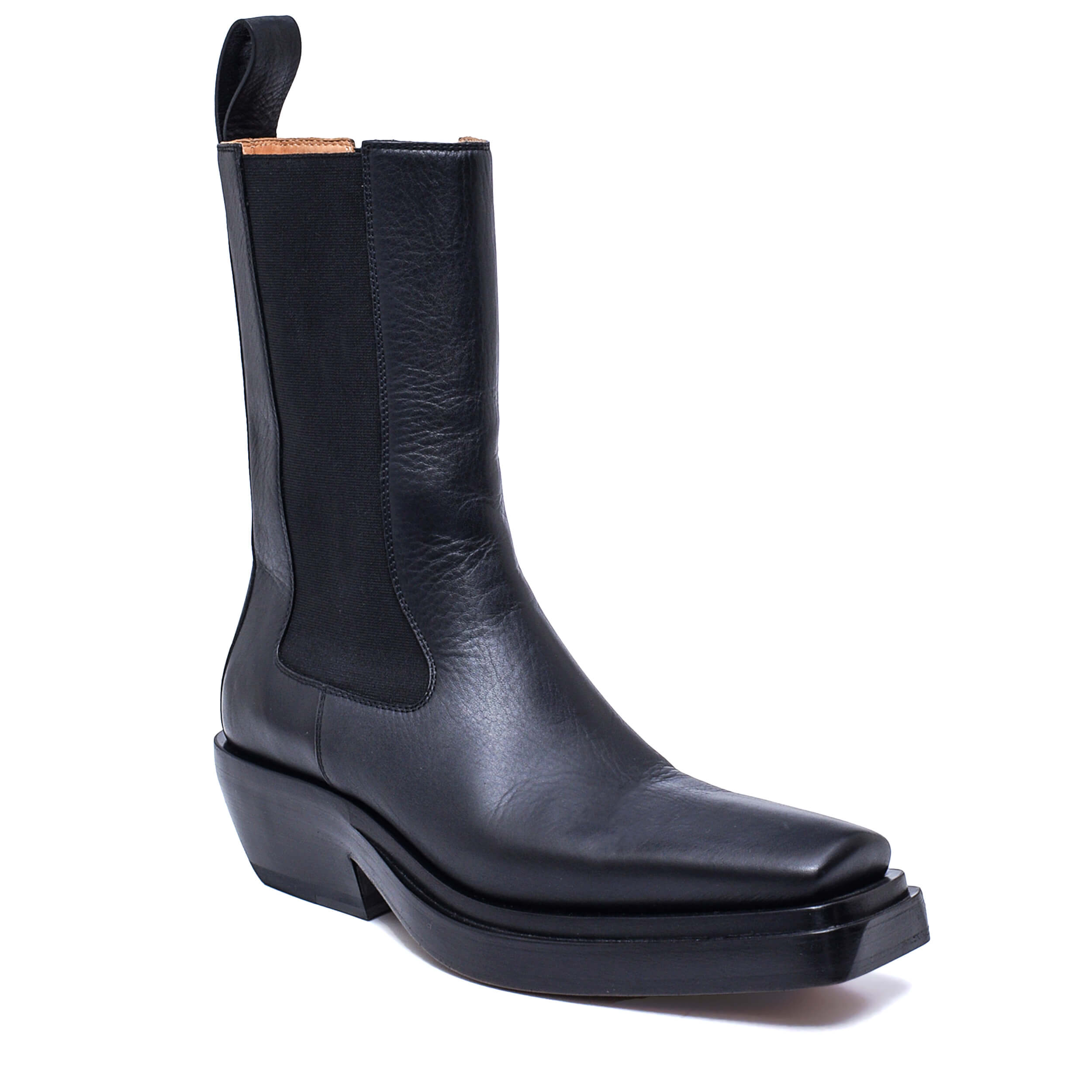 Bottega Veneta - Black Calfskin Lean Mid Boots / 38